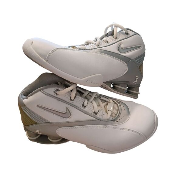 Nike Other - Vintage 2003 Nike Shox Status TB white and metallic silver athletic shoes
